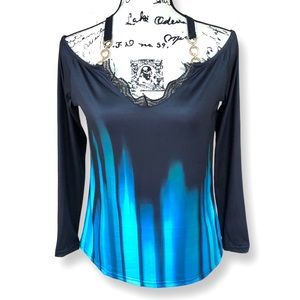 Cute Cold Shoulder Top with Metal Ring Detail